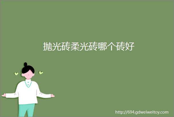 抛光砖柔光砖哪个砖好